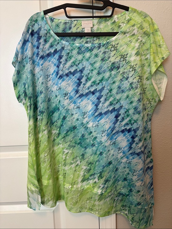 Chico's Tops - Chico'sWomen's Asymmetrical Tribal Sleeveless Blouse Like New